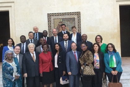 Среща на Групата на франкофонските посланици в Тунис с генералния секретар на МОФ Луиз Мушикауабо